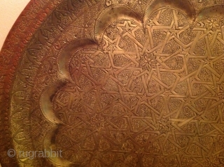 Antique brass tray
61cm                              