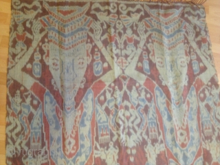 Indonesian,ikat/shawl
205cm x 118cm
pazyryk antique
sassun                             
