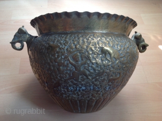 Antique Indian bowl
26cm diameter x21 h                           