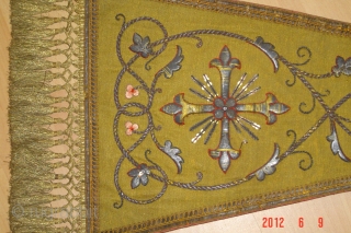European silver/gold/metel Embroidery
190cmx50cm
pazyryk antique                             