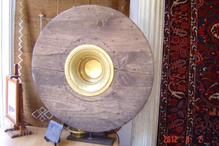 Antique islamic braas bord on antique panel
100cm pazyryk antique amsterdam                       