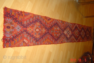 Antique sumak tent band fragment
242cm x 31cm
pazyryk antique                         