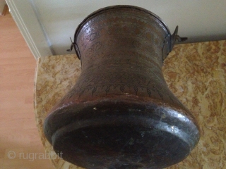 19TH CENTURY Brass/copper
Bucket
30cmx28cm  from ?                           