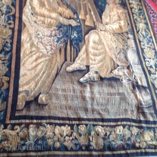 18e century flamish tapestry/ Brussels 
267cmx192cm                           