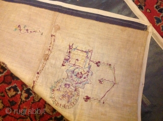 Chinese antique taxtiel Silk 
60cmx50cm                            