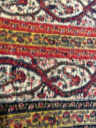 Antique kashmiri jamawar shawl                             