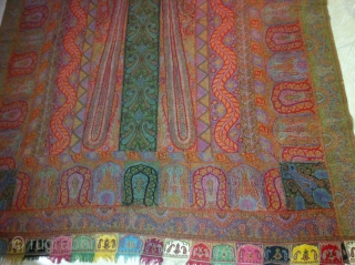 Rare kashmir shawls 19 century                            