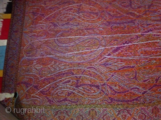 rugrabbit note: This piece was already recently posted. if you would like to repost it it must be featured, Thanks!

Rare kashmir shawls 19 century         