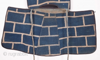 Japanese Quilted Indigo  Fireman's Hat
Early 20th C.
                         