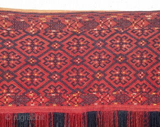 Turkmen Tekke Cicim Torba as complete as they get .
142 x 119 cm / 4'7'' x 3'10''                