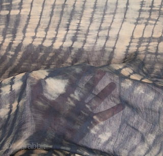 Indian Indigo Sari
569 x 112 cm/ 224'' x 44'                        