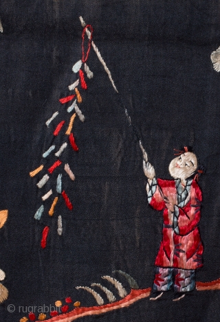 Chinese Embroidery , 70 x 178 cm / 2'2'' x  5'8''                     