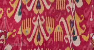 Uzbek Ikat Chapan Mid 19th C.                           