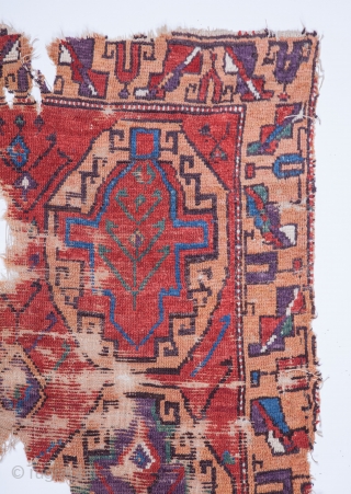 Central Anatolian Rug Fragment 111 x 208 cm / 6'2'' x 6'9''                     