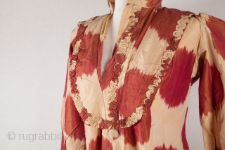 Uzbek Silk Ikat Dress Early 20th c.                          