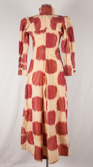 Uzbek Silk Ikat Dress Early 20th c.                          