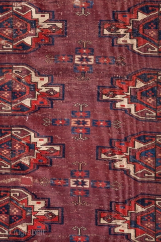 Turkmen Yomud Chuval Gul Main Rug 160 x 283 cm / 5'2'' x 9'2''                   