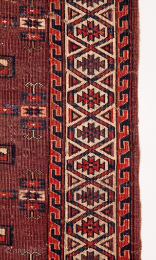 Turkmen Yomud Chuval Gul Main Rug 160 x 283 cm / 5'2'' x 9'2''                   