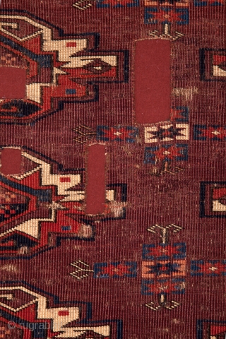 Turkmen Yomud Chuval Gul Main Rug 160 x 283 cm / 5'2'' x 9'2''                   