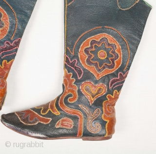 Uzbek Leather Boots late 19th / early 20th c.                        