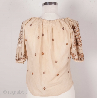 Silk Romanian Top                              