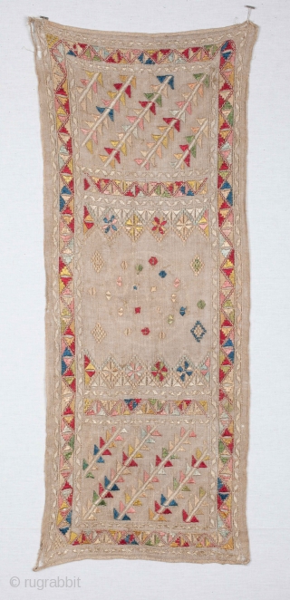 Greek Embroidery ( Mytilene) size:  28 x 71 cm                       