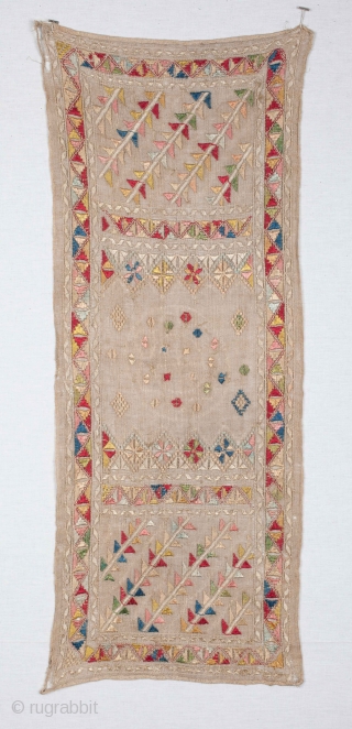 Greek Embroidery ( Mytilene) size:  28 x 71 cm                       