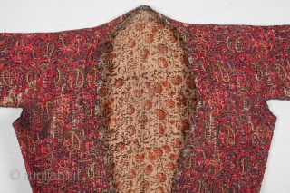 Persian Jacket with European ( Manchester ?)  Chintz outside and local block print inside                  