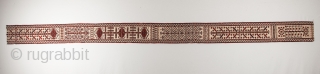 Turkmen Tent Band Fragment 30 x 455 cm  /0.9'' x  14'9''                    