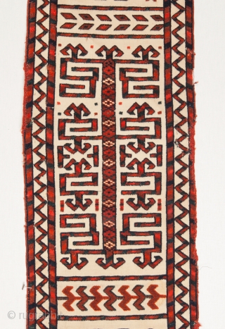 Turkmen Tent Band Fragment 30 x 455 cm  /0.9'' x  14'9''                    