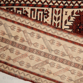 Turkmen Tent Band Fragment 30 x 455 cm  /0.9'' x  14'9''                    