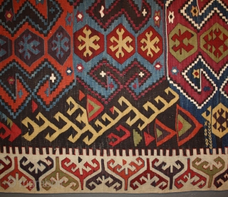 Colors, Colors, Colors, early anatolian Kilim in great condition, size: 407x179cm                      