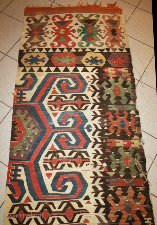 Anatolian kilim half, 380x86cm                             