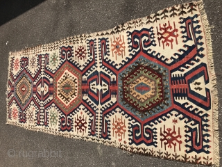 Early anatolian kilim with superb colors                           