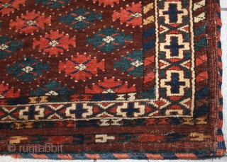 Antique Turkmen Yomut Group Okbash, size: 58x75cm                          