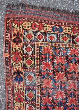 FLOWERS,FLOWERS,... early Beshir rug, size 217x112cm                           