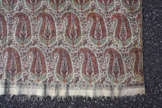 INCREDIBLE superfine Persian embroidery fragment,sides and one end side original, now in 3 pieces size: 128x116cm, looks fantastic               