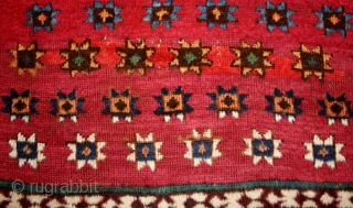 early Anatolian Kurdish rug, with rare drawing, spectacular colors, fine weaving, size: 125x168cm,                    