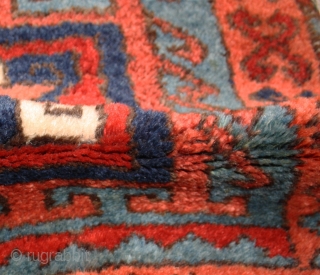 Superb East anatolian Kurdish rug, with rare design and fantastic Colors, from mid 19th Century in very good  condition, high pile, soft wool, fine weave,  size: 270x100cm    