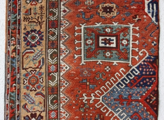 rare Divan cover rug to be offered for sale Sartirana Textile Show,Italy,13.-16. September Divan Cover rug,original size, made as a half, a comparable piece is in Antique oriental rugs from Austrian collection  ...