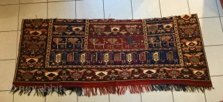 Early great shaddah kilim fragment 185x70cm                           