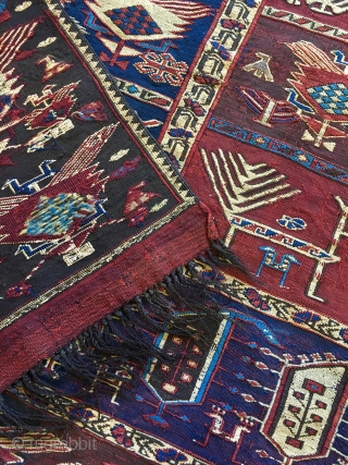 Early great shaddah kilim fragment 185x70cm                           