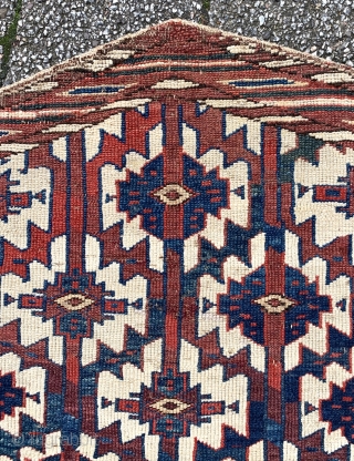 Turkmen Yomud group asmalyk, 72x118cm - Sartirana Textile Show in Turin - from 21st to the 25th October 2020 - together with apart Antiques Fair, #karlsruhe #suedliche_waldstrasse #antiquerugs #antiquekilim #islamicart #interiordesign #decoratifart  ...