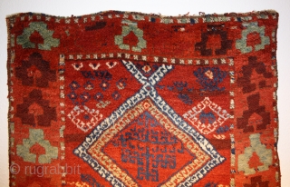 more pics !!!!! Wild east Anatolian Kurdish rug, from 2. half 19th century, in great condition with lustrous high  pile, crazy drawing,  beautiful natural colors, size:231x93cm     