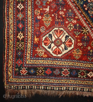 Persian Gashgai, fantastic colors, great design, 215x151cm                          