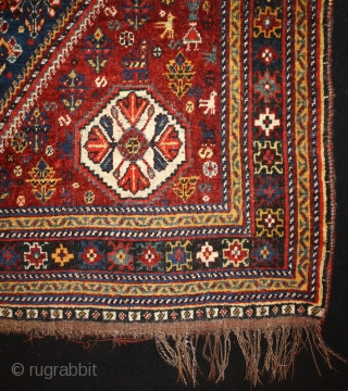 Persian Gashgai, fantastic colors, great design, 215x151cm                          