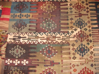 REYHANLI kilim fragment. 365 x 80 cm  there are some dark spots in the middle you can see in the additional image. i can sed more images on request   