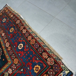 Antique Caucasian Kazak - late 19th century. Very good condition for it's age. Some restorations. Size 289 x 132 cm / 9.5 x 4.3 ft.        