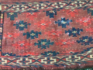 antique Turkmen mafrash, 34-68 cm. natural colors.                          