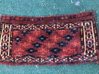 antique Turkmen mafrash, 34-68 cm. natural colors.                          